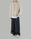 Velour corduroy trousers