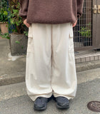 [BAONHAUS] Kansi corduroy banding string cargo pants