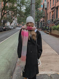 Winter color mix check muffler