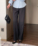 Tinel Pintuck Wide Banding Slacks
