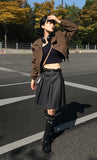 MEROO CROP KNIT TOP