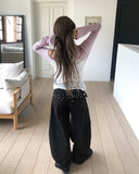 Porty Studded Belted Balloon Pants
