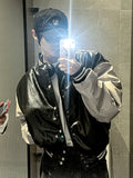 Dominic color matching padded jacket