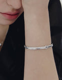 H-Link AB(W) Duo Line Pave Bangle