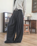 [MADE] Recall double pin tuck wide slacks pants