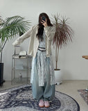 Leos Pintuck Balloon Denim Pants