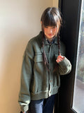 [unisex] Dilkari Washing Collar Knit Jacket Cardigan