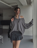 Festry unbalanced skirt