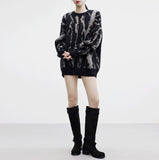 ZMIC Crack Oversized Fit Knitwear
