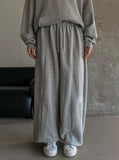 Knits incision wide jogger pants