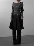 Sherry Layered Boat Neck Tee