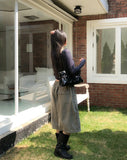 Two-Buckle Shirred Biker Boots