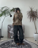 Menver Track Banding Denim Pants
