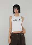 CRACK HEART ♥ SLEEVELESS