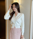 Tyrens V Round Knit Cardigan