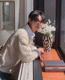 Bins Openwork Over Fit Cardigan