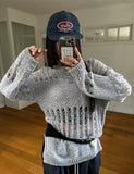Happy Mix Net Slit Knit