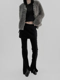 Riche Boucle Fur Cardigan