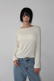 [BASIC] BOAT NECK LONGSLEEVE