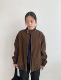 Yusaki Harringtton Button Blouson Jacket