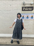 Gaven Check Ribbon Long Tiered One Piece