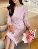 Meli Tweed H-Line Skirt