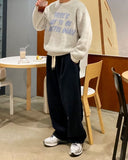 Berry Hairy Lettering Knit