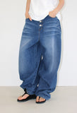 (unisex) 4-BUTTON BALLOON DENIM