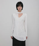 Layered Chifon Scarf Long Sleeve