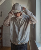 Tech Color Matching High Neck Hood Zip-Up