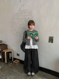 [BAONHAUS] Degins Line Color Matching Track Banding Wide Pants