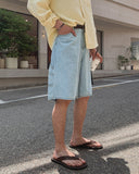 Bureau Linen Bermuda Denim Pants