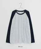 [Unisex] Teln Raglan Overfit Long Sleeve Tee