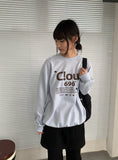 [unisex] Scom Lettering Over Sweatshirt