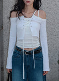 Tide Eyelet Cardigan Set