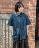 Indas Vintage Denim Short Sleeve Shirt