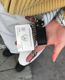 SILVER CARD KEYRING