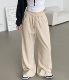 Hem Snap Folding Balloon Wide Banding Pants