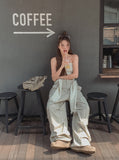 pralen damaged ribbed knit top