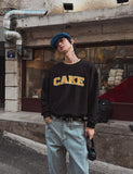 K Color Matching Layered Sweatshirt
