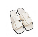 Monk Cowhide Handmade Slippers