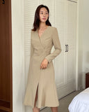 Laberry Wrap Mermaid Slit One Piece
