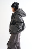 Utility big pocket hood short padded jumper