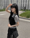 [MADE] Cushy Bustier Short Sleeve T-Shirt Set