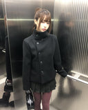 Yuha Double High Neck Wool Coat