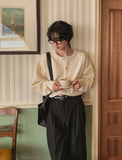 Rogers round emboss cardigan