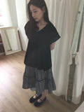 Loerin Shirred Cap Sleeve Blouse