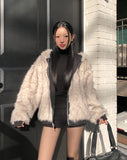 Acid Reversible Fur Jacket
