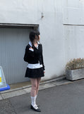 Oke Stripe Tie Shirt Blouse