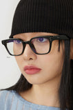 Mirror glass square eyewear